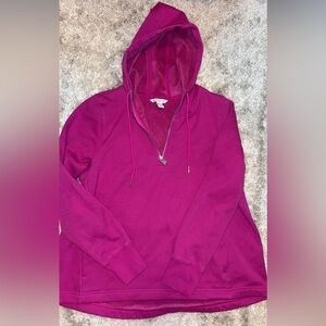 Athleta Fuchsia Half-Zip Hoodie